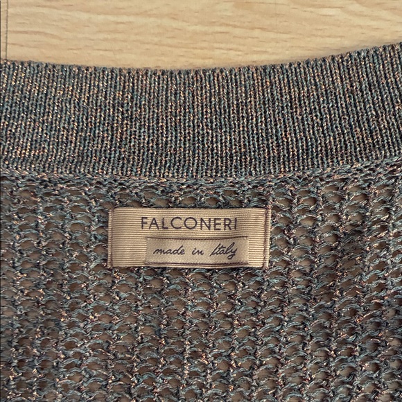 Falconeri  bronze knit v neck Sweater - Picture 9 of 10